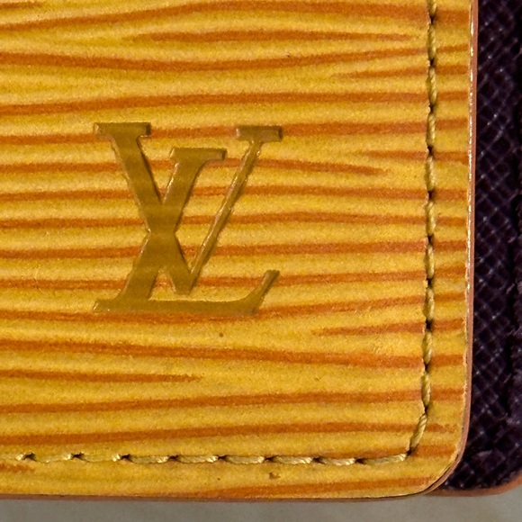 Authentic Louis Vuitton Yellow & Purple Epi Leather Organizer w/LV 2024 Insert - Picture 3 of 16